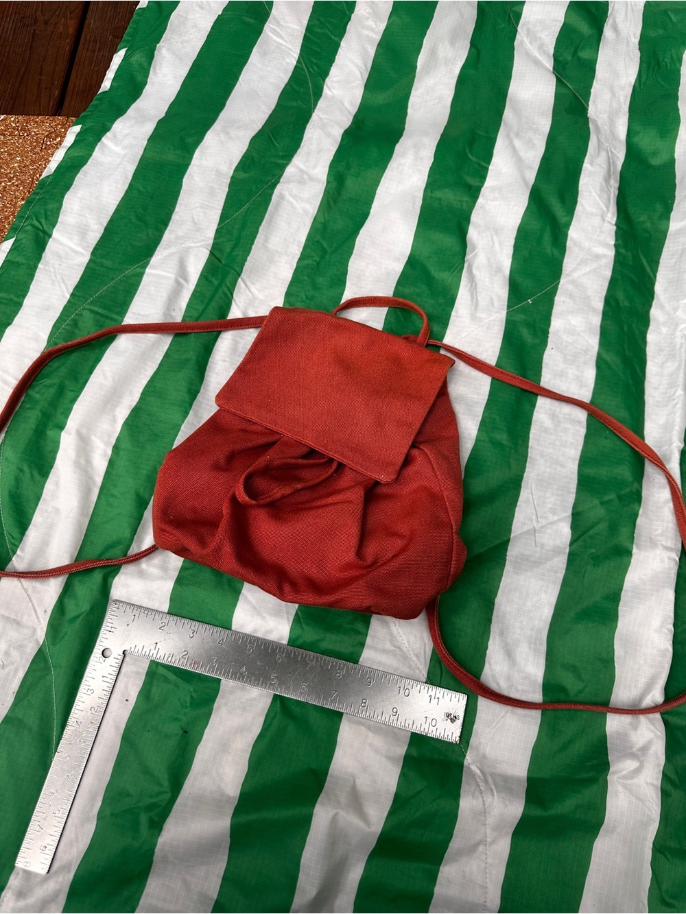 BAGGU mini drawstring canvas backpack